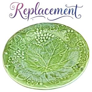 Vintage OLFAIRE Portugal Green Leaf with fruit 8" Plate